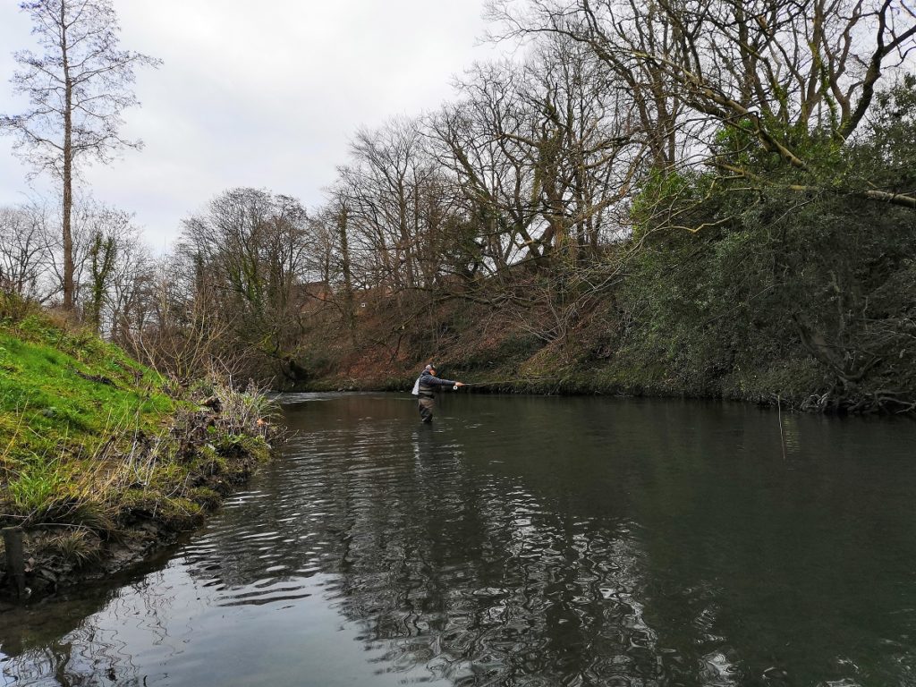 Fishing the river Rhymney