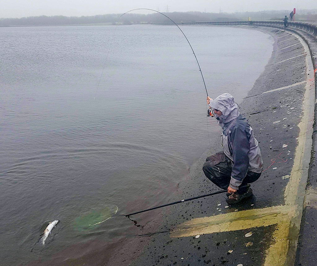 Into a fish on Eglwys reservoir